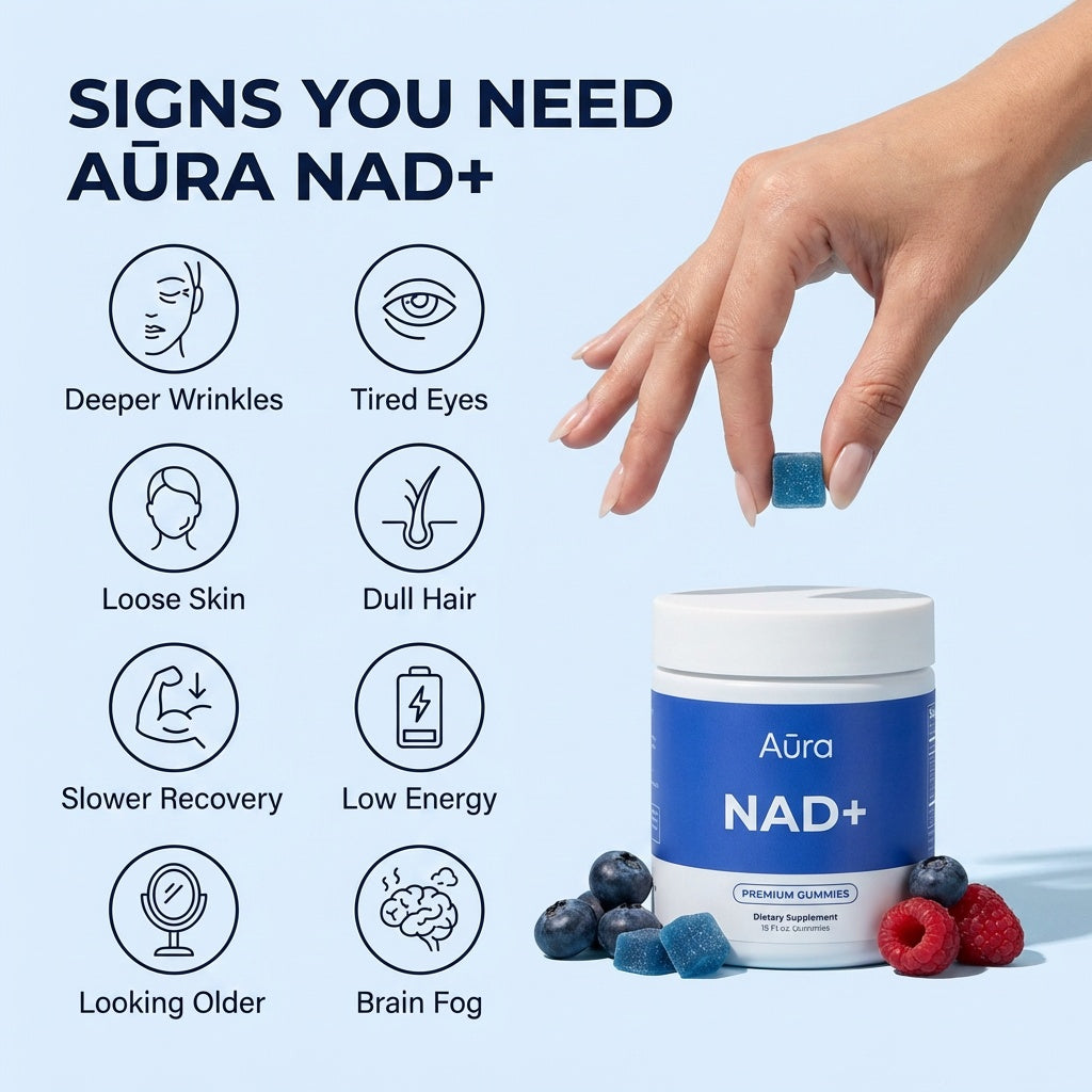 Aūra NAD+ Gummies